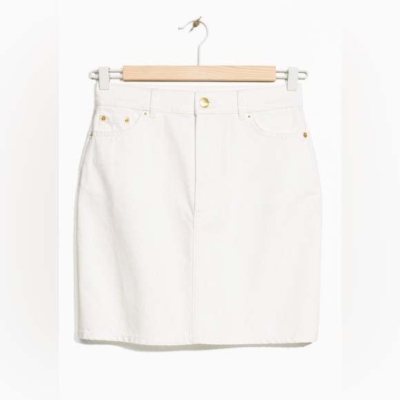 &Other Stories White Denim Skirt - Picture 1 of 7